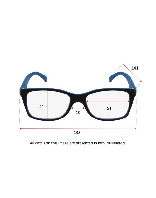 BLACK & BLUE - Lesebrille