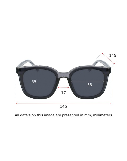 SUN BLACK TRANSPARENT - Lunettes de soleil
