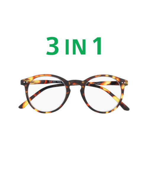 3IN1 TURTLE - Occhiali da lettura 3 in 1 - 7505